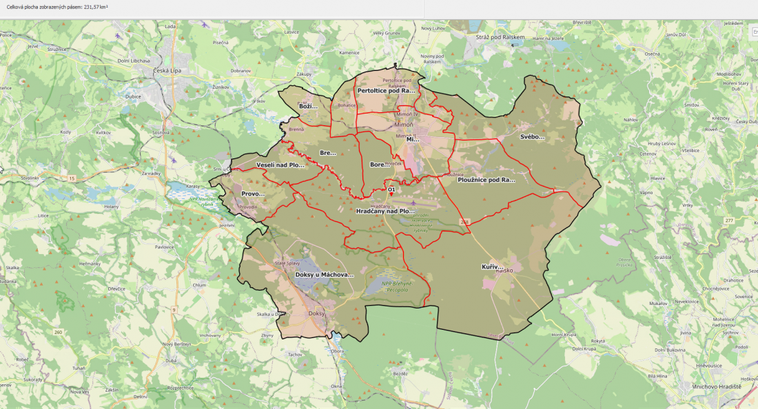 Mapa AMP Hradčany