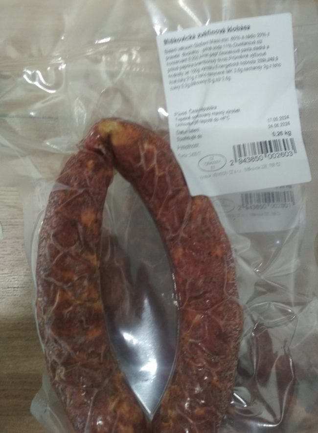 Miškovická zvěřinová klobása