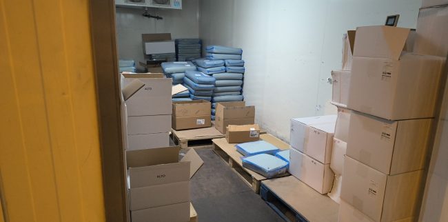 Nelegální sklad v Praze