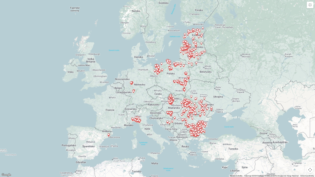 mapa č. 2 AMP u prasat divokých k 2.3.2026