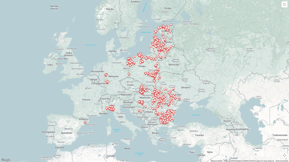 mapa č. 2 AMP u prasat divokých k 27.4.2026