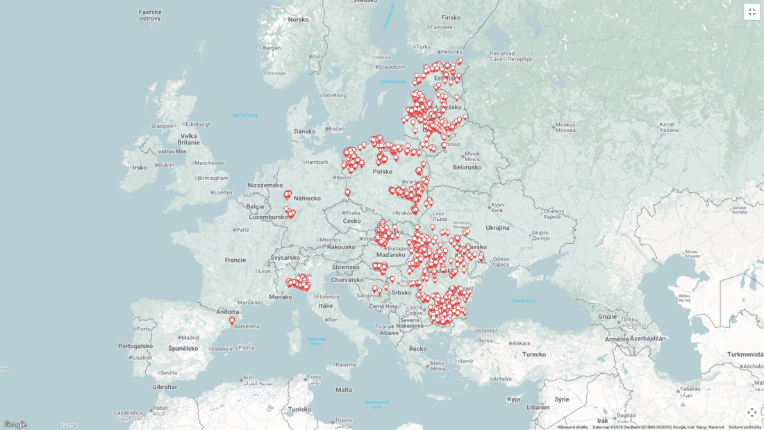 mapa č. 2 AMP u prasat divokých k 11.5.2026